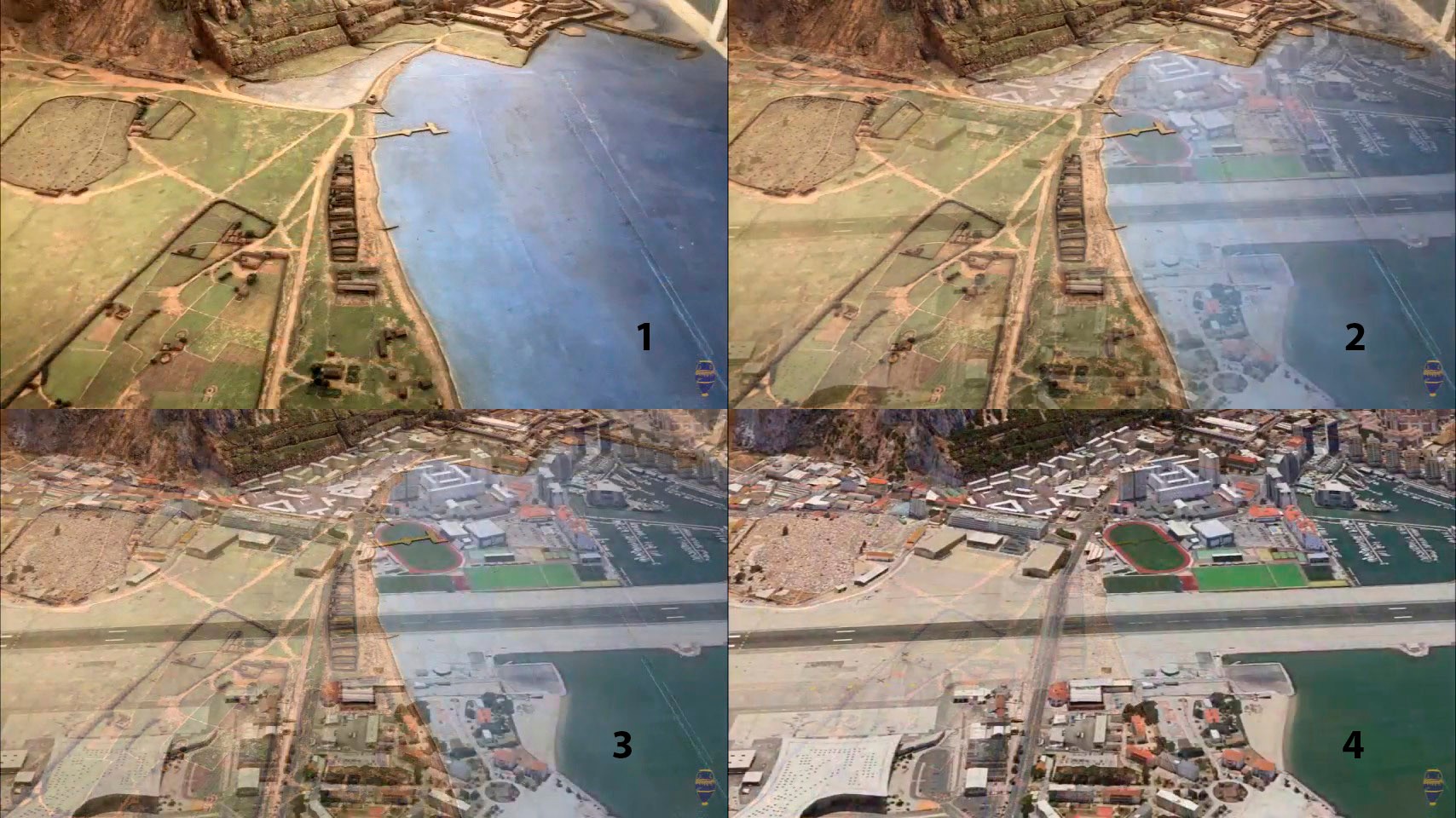 Superposición del aspecto actual de la pista del aeropuerto de Gibraltar con la Maqueta de 1865_.jpg